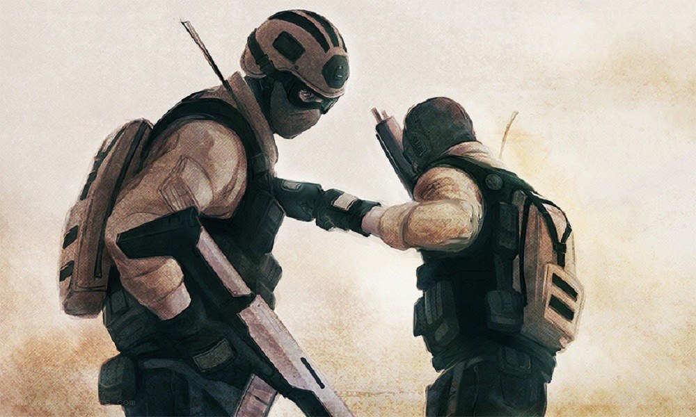 soldiers in combat gear