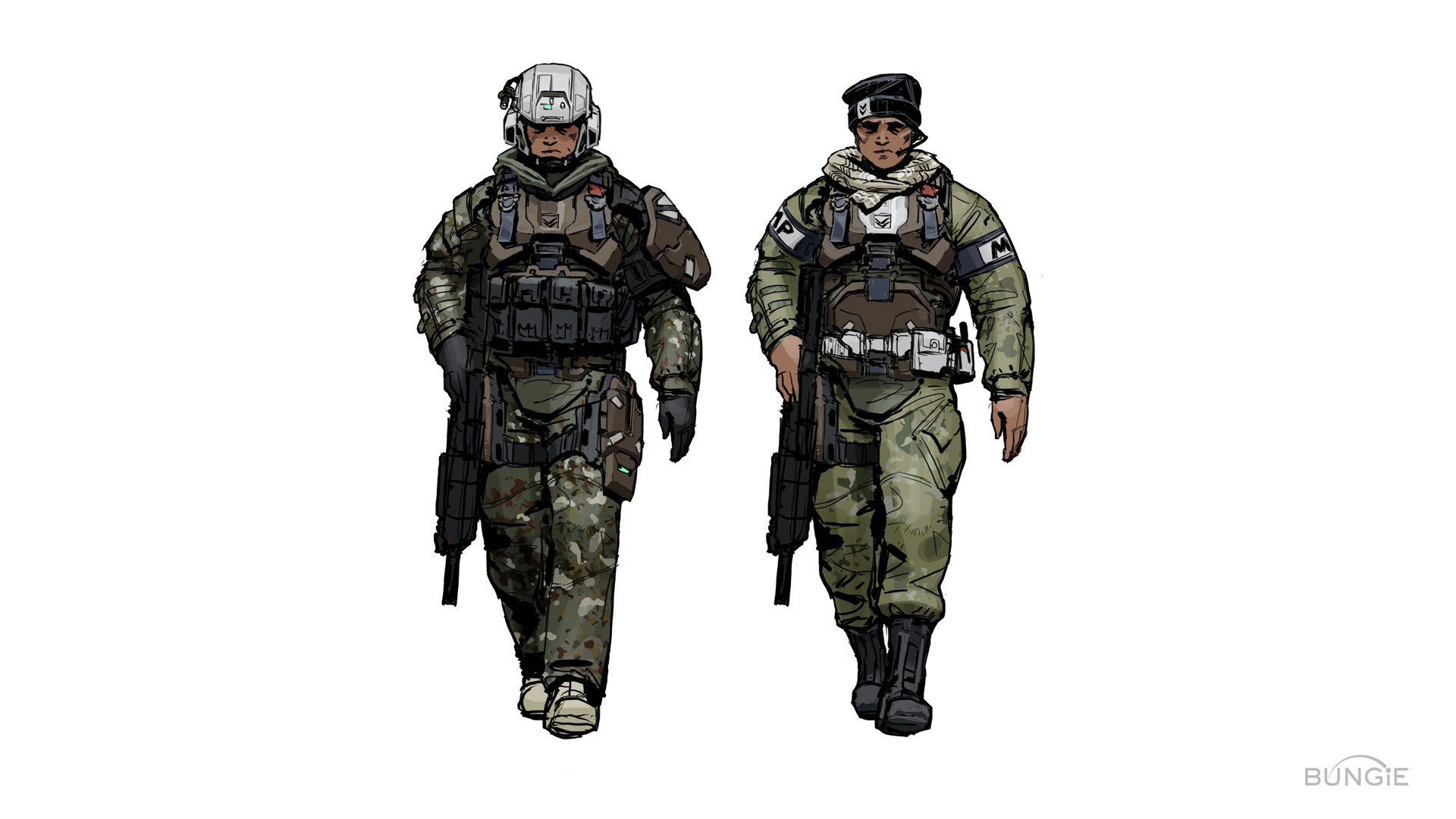 soldiers in combat gear