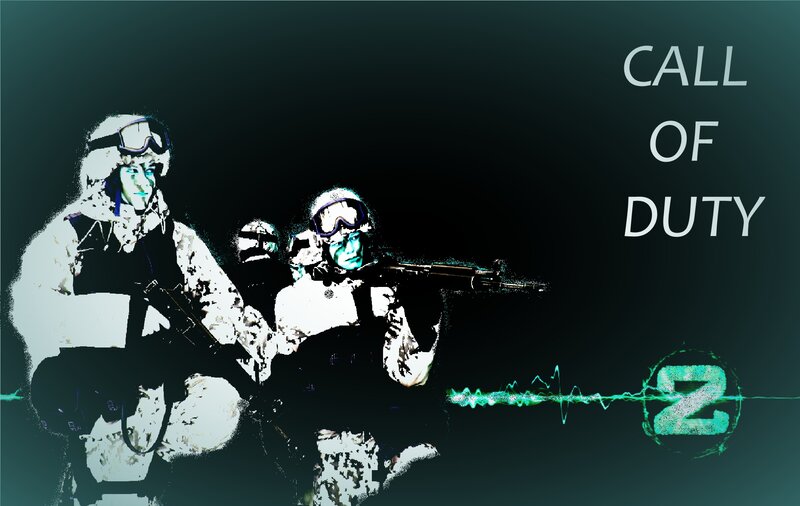 Soldiers in Combat Gear — Black, Dramatic, Night