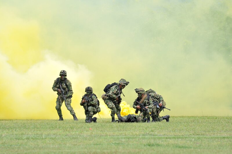 Soldiers in Combat Training — Green