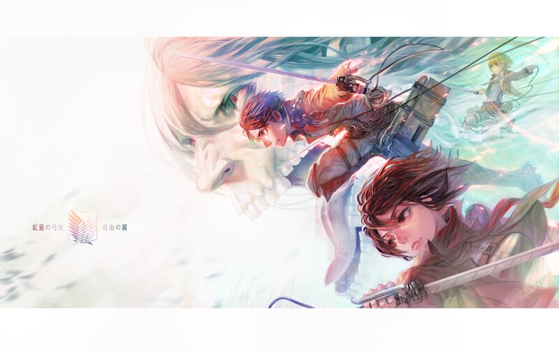 Soldiers in Combat — White, Dramatic, Anime