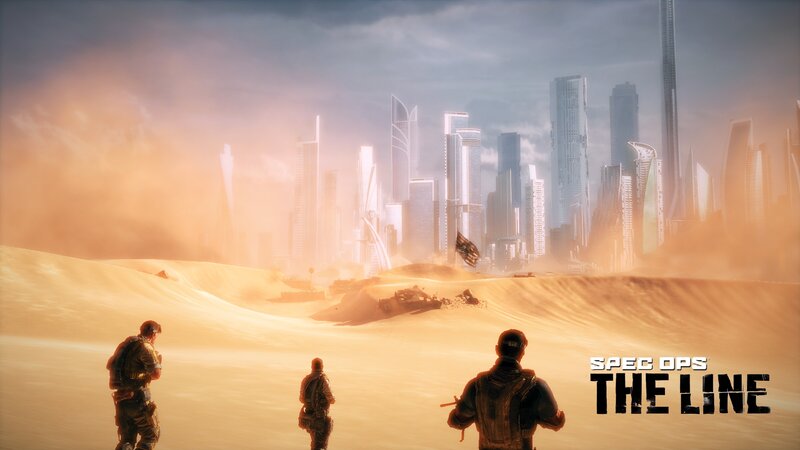 Soldiers in Desert — Orange