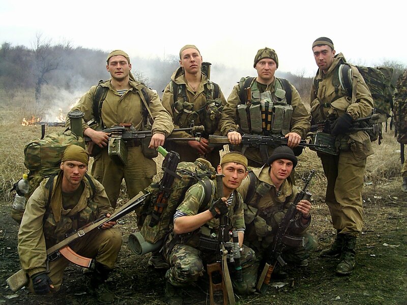 Soldiers in Field — Green, Serious, Autumn, Photograph
