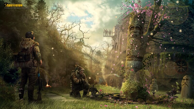 Soldiers in Forest — Green, Dramatic, Afternoon
