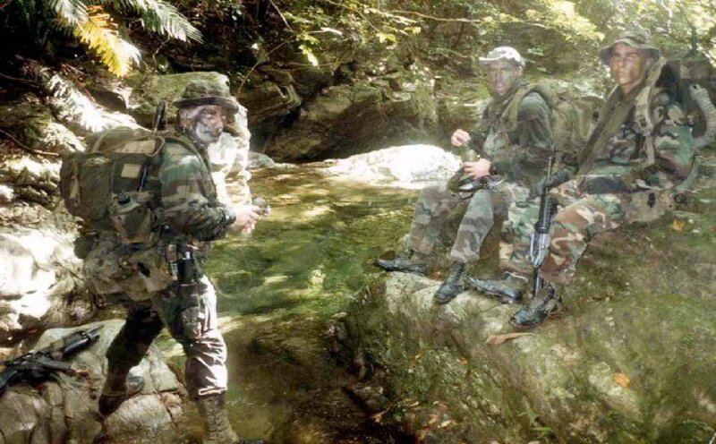 Soldiers in Forest — Green, Tense, Afternoon