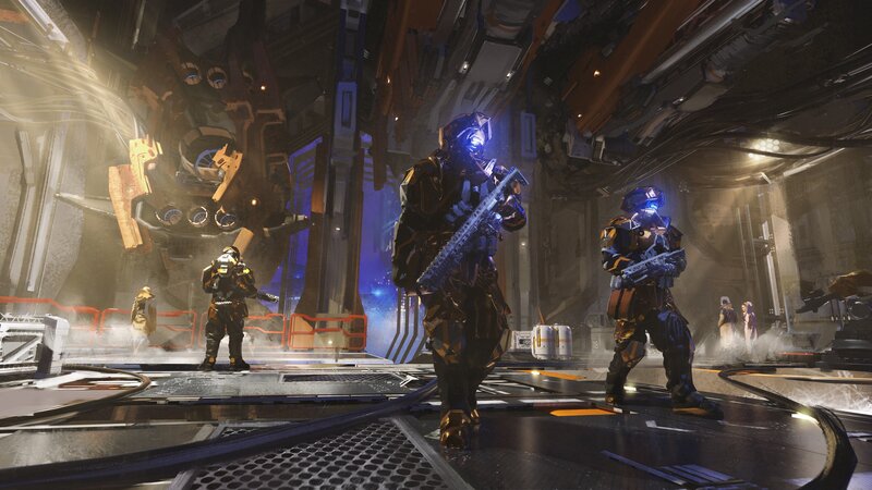 Soldiers in Futuristic Armor — Black, Dramatic, 3d Render, Sci-fi Environment