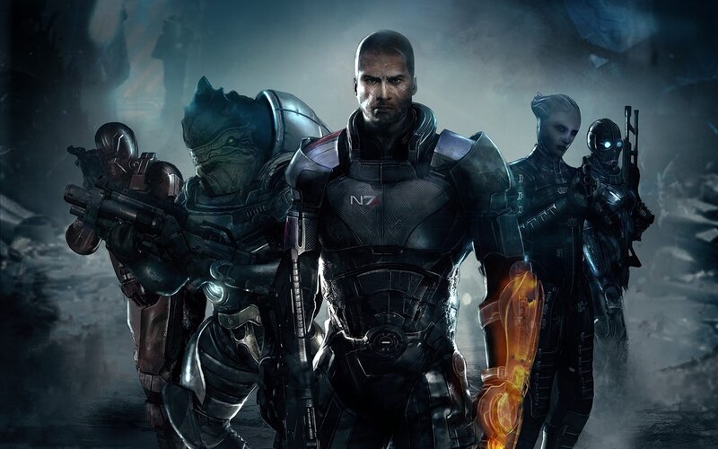 Soldiers in Futuristic Armor — Black, Dramatic, Digital Art, Alien Soldiers