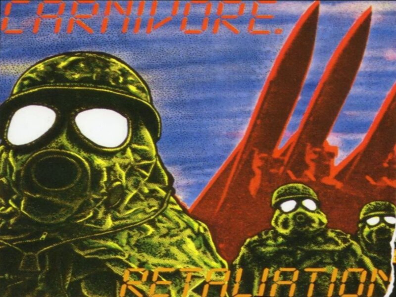 Soldiers in Gas Masks — Green, Dramatic, Illustration