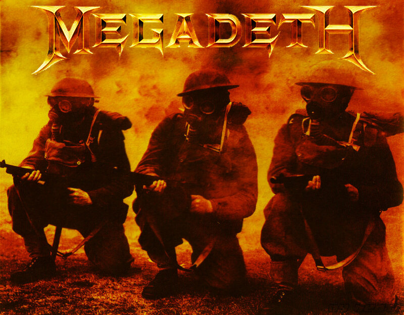 Soldiers in Gas Masks — Orange