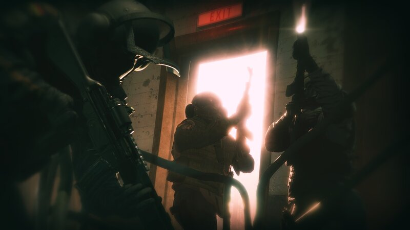 Soldiers in Hallway