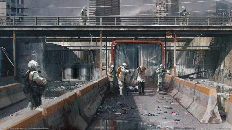 Soldiers in Hazmat Suits