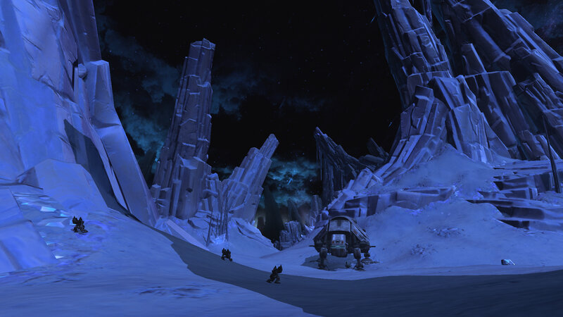 Soldiers in Icy Canyon