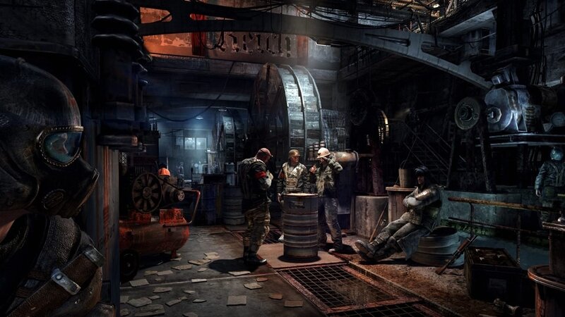 Soldiers in Industrial Facility — Gray