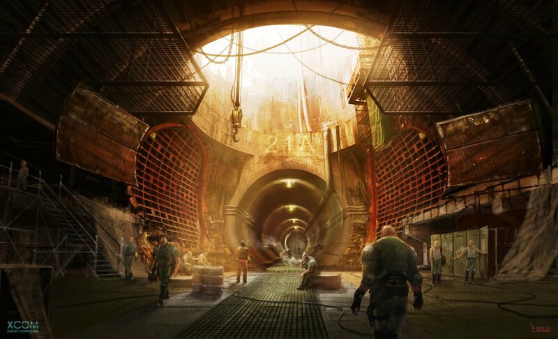 Soldiers in Industrial Tunnel