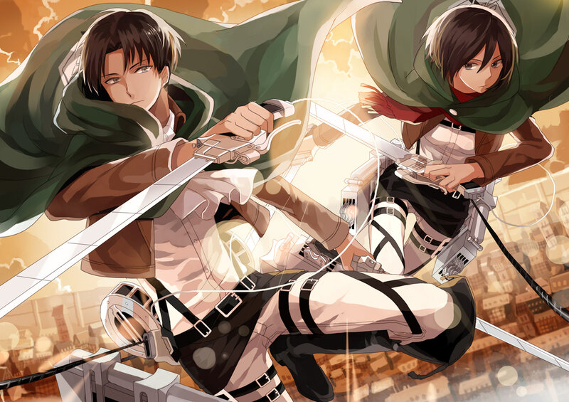 Soldiers in Mid-air Combat — Green