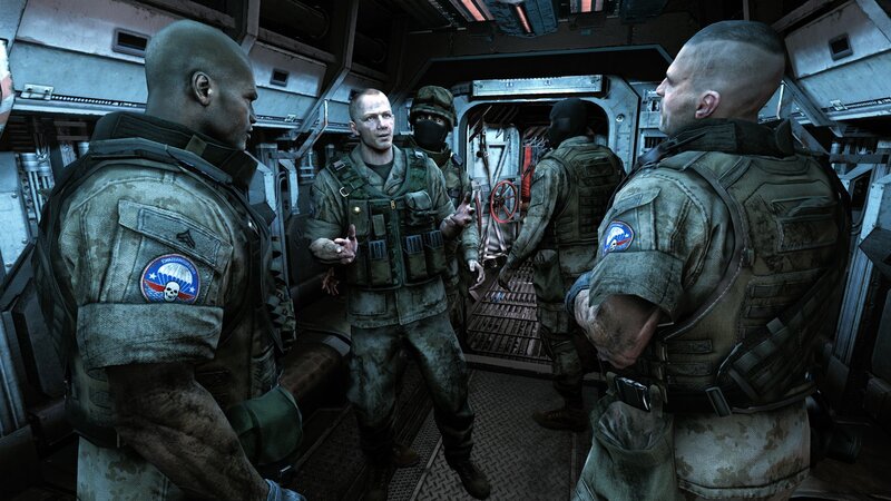 soldiers in military transport