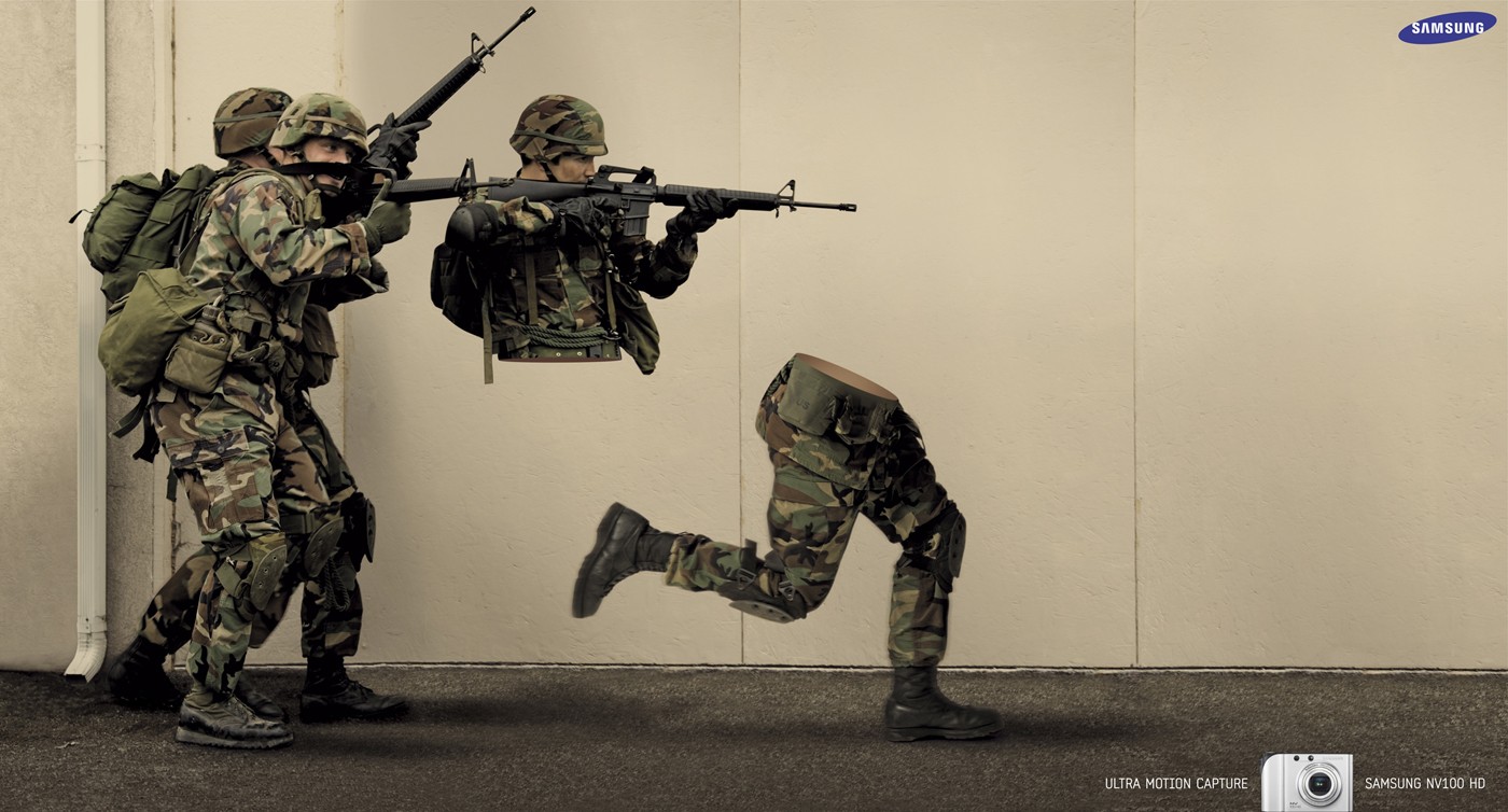 Soldiers in motion capture