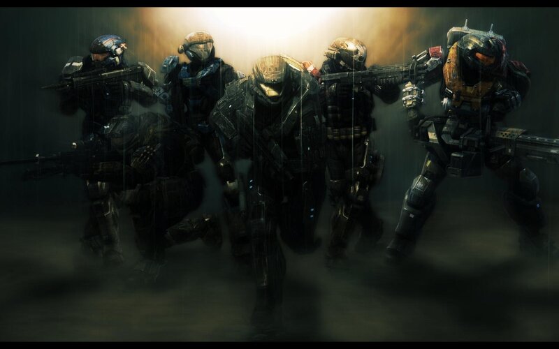 Soldiers in Powered Armor — Black