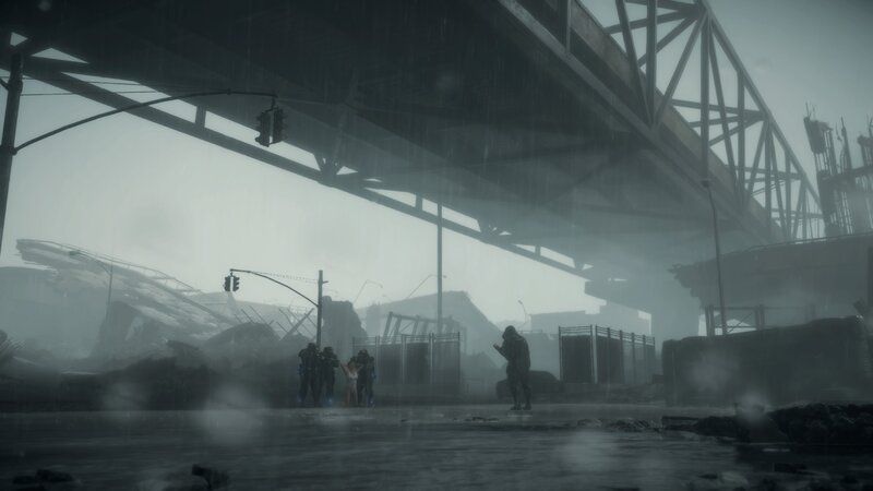 Soldiers in Rainstorm — Gray