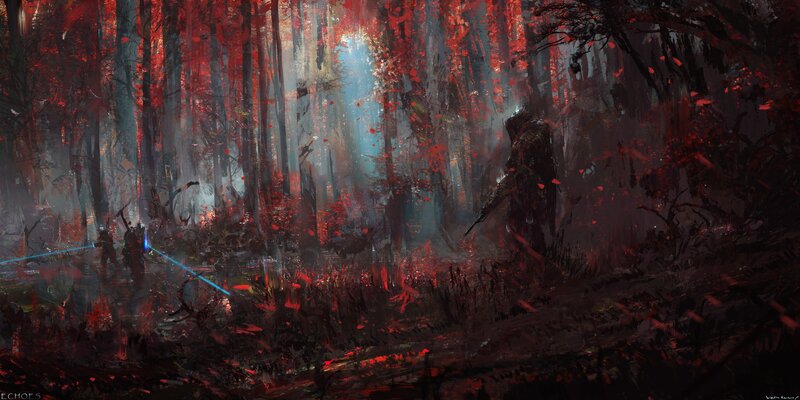 Soldiers in Red Forest