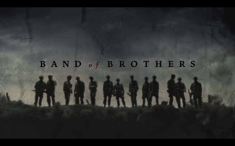 Soldiers in Silhouette — Black, Dramatic, Photograph