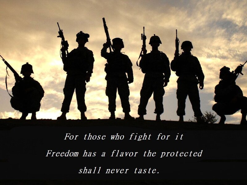 Soldiers in Silhouette — Black, Dramatic
