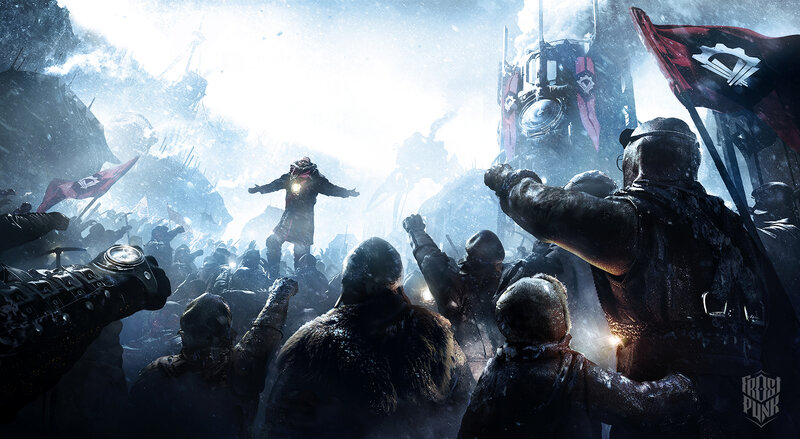 Soldiers in Snowy Battle — White, Dramatic, Tense