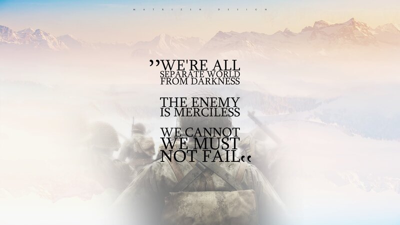 Soldiers in Snowy Mountains — White