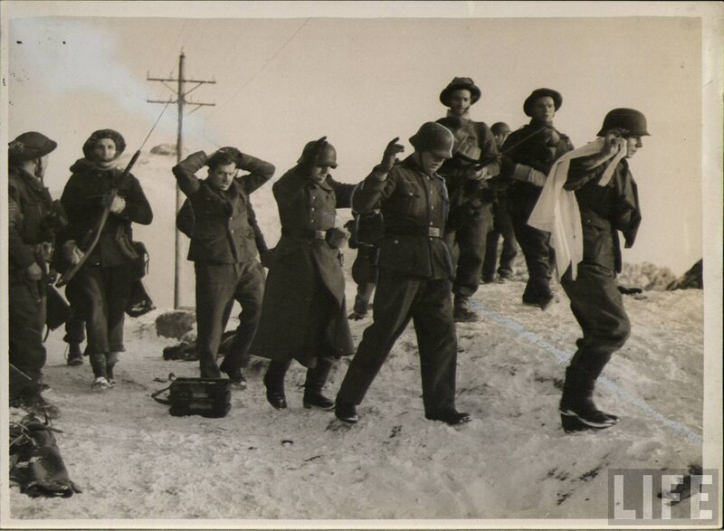 Soldiers in snowy terrain