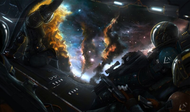 Soldiers in Space Suits