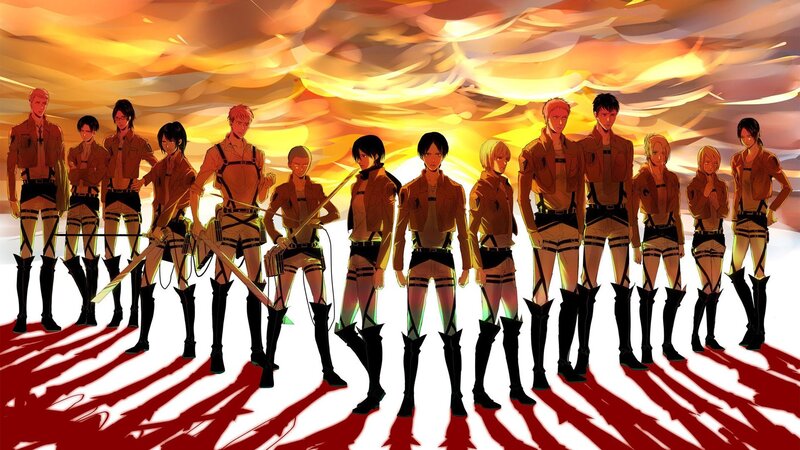 Soldiers in Uniform — Orange, Dramatic, Sunset
