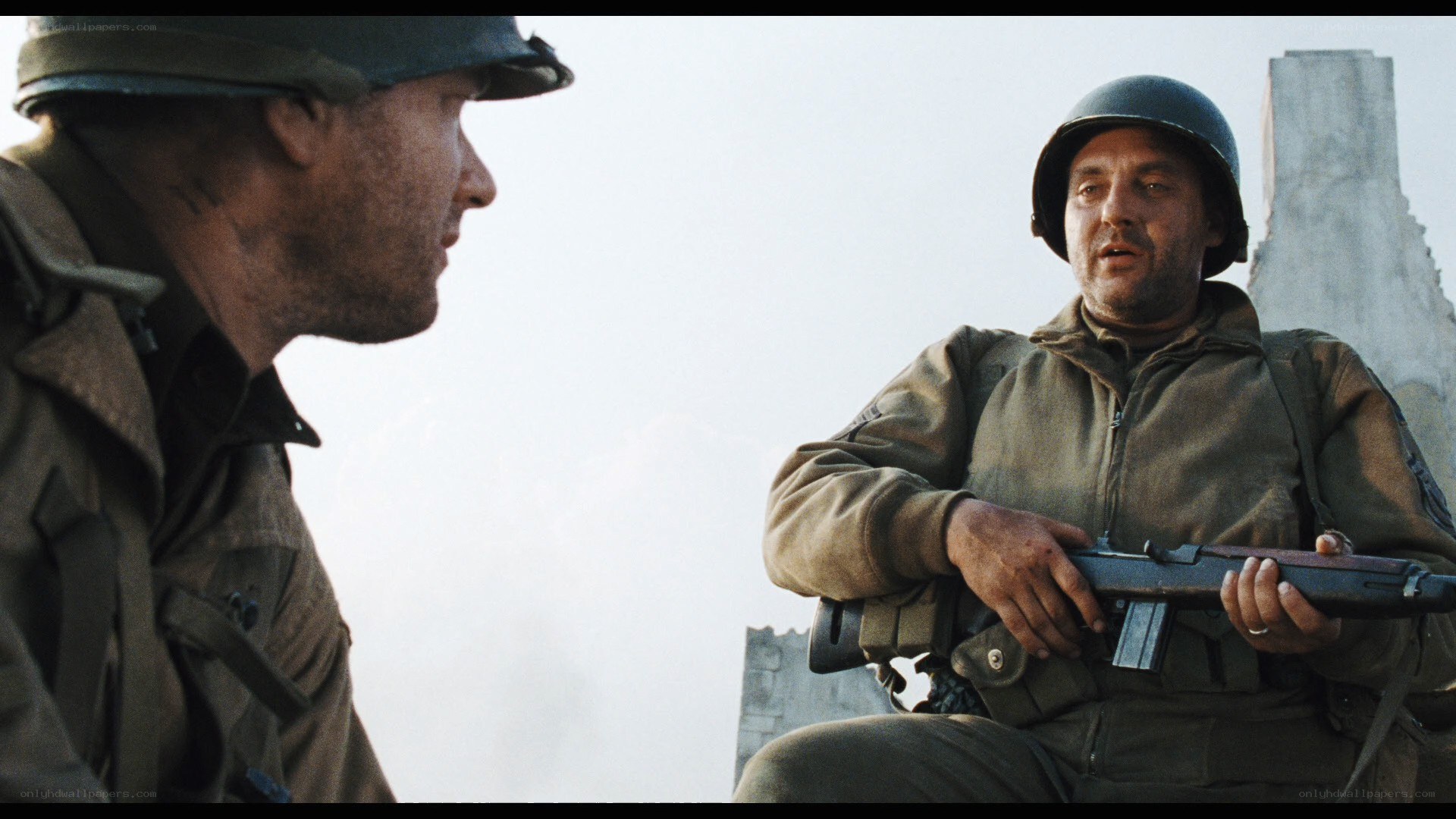 soldiers in war scene