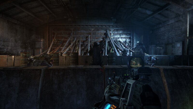 Soldiers in Warehouse