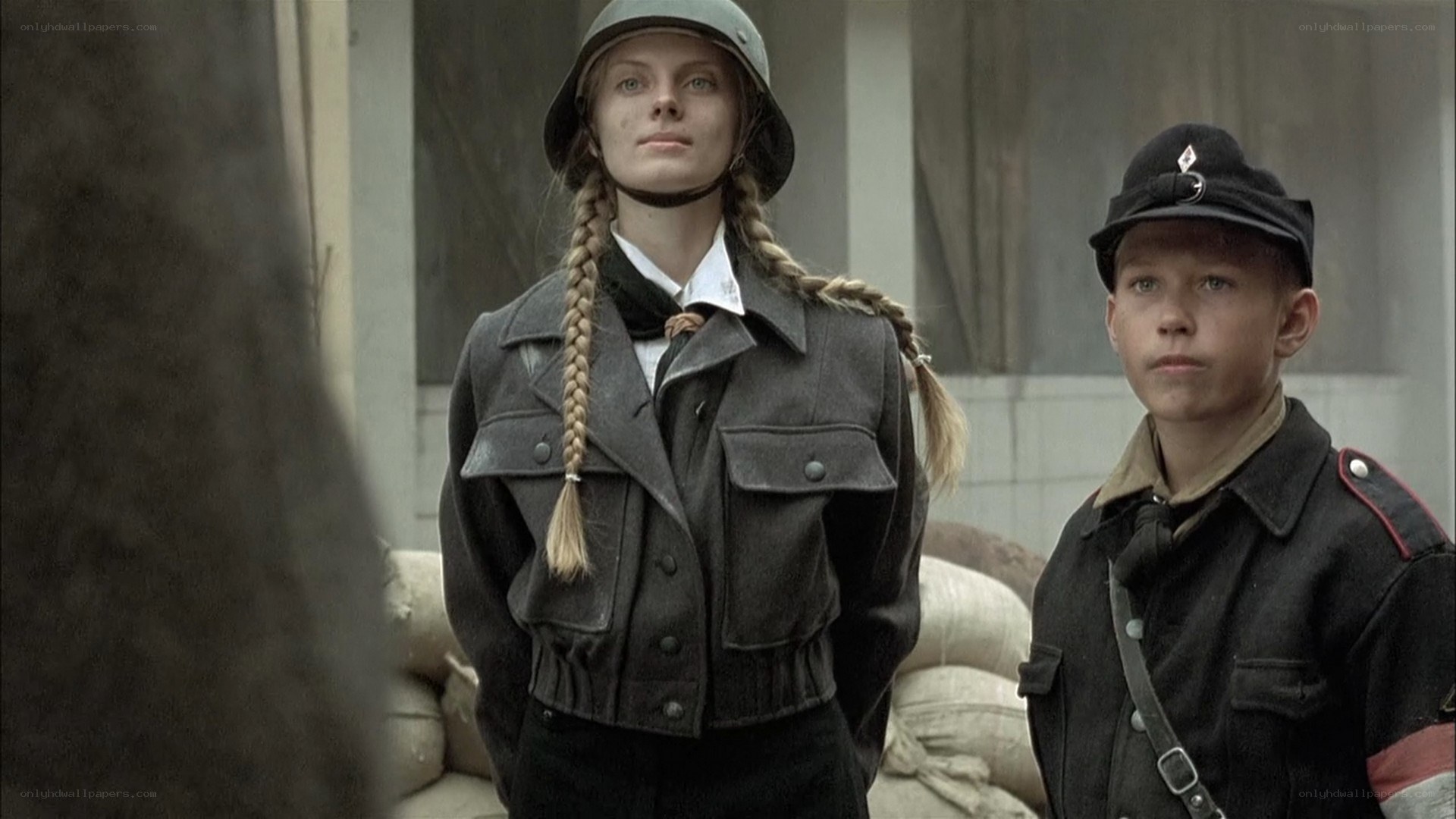 Soldiers in wartime uniforms