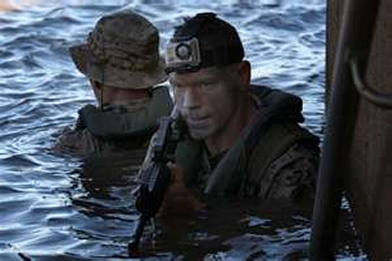 Soldiers in Water — Blue