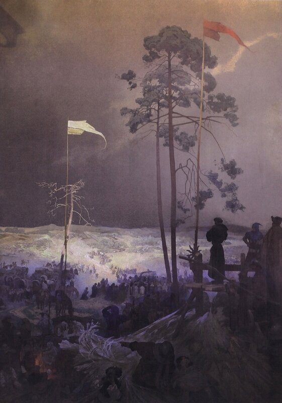 Soldiers in Winter Camp