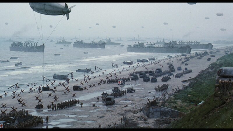 Soldiers Landing on Beach — Gray, Dramatic