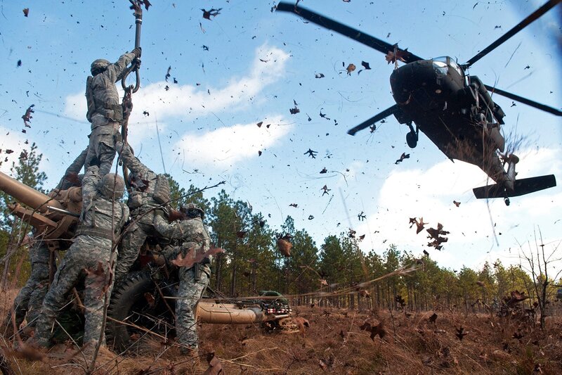 Soldiers Loading Artillery