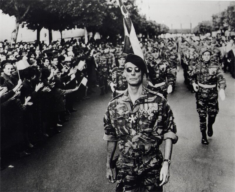 Soldiers marching in parade