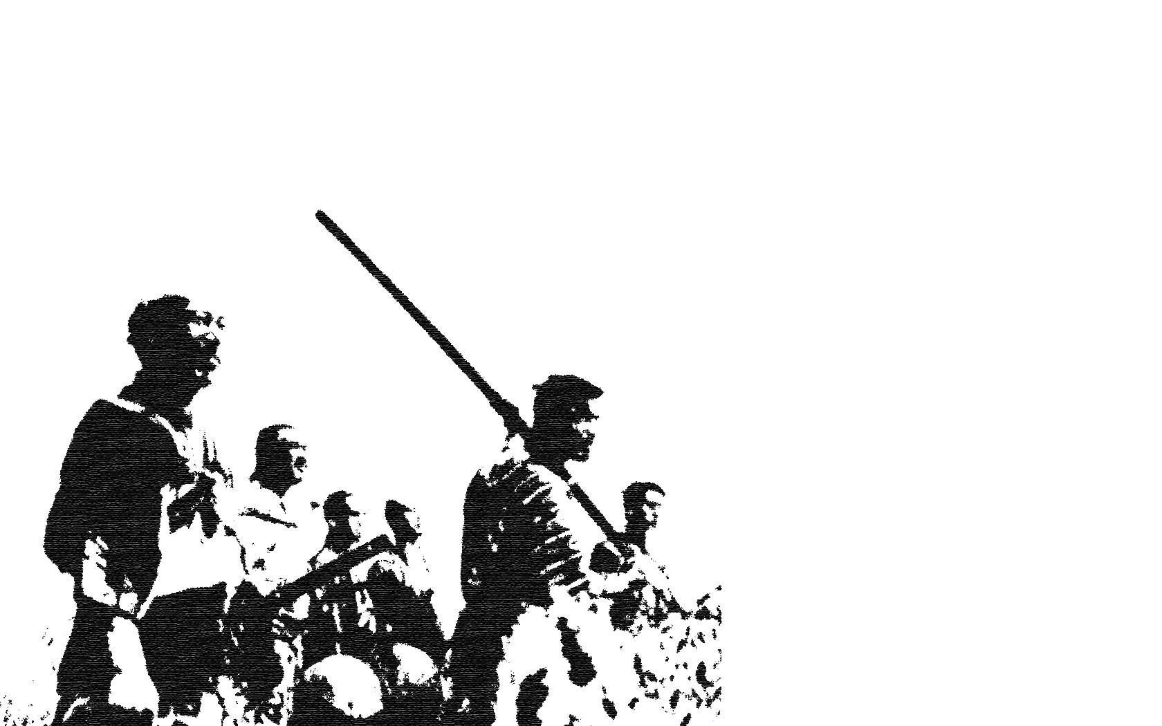 soldiers marching with rifles