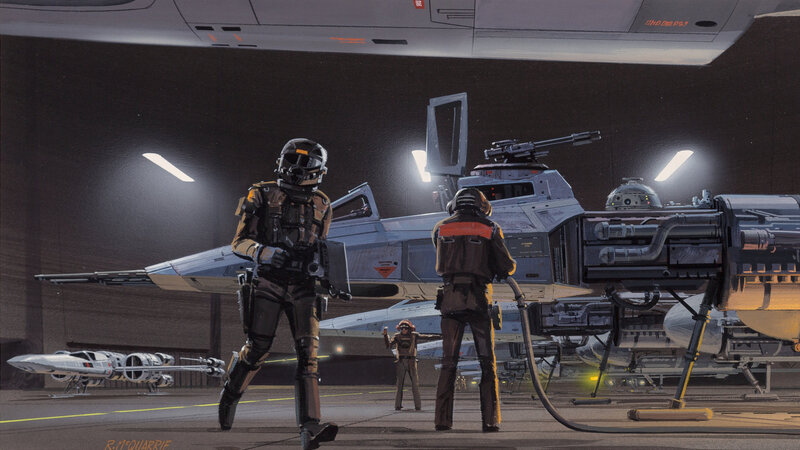 Soldiers Near Starfighters