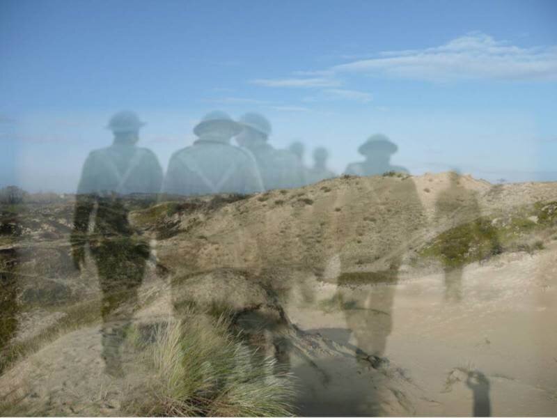 Soldiers on a Beach