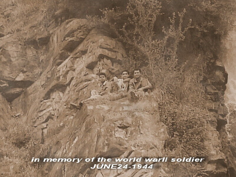 Soldiers on a cliff