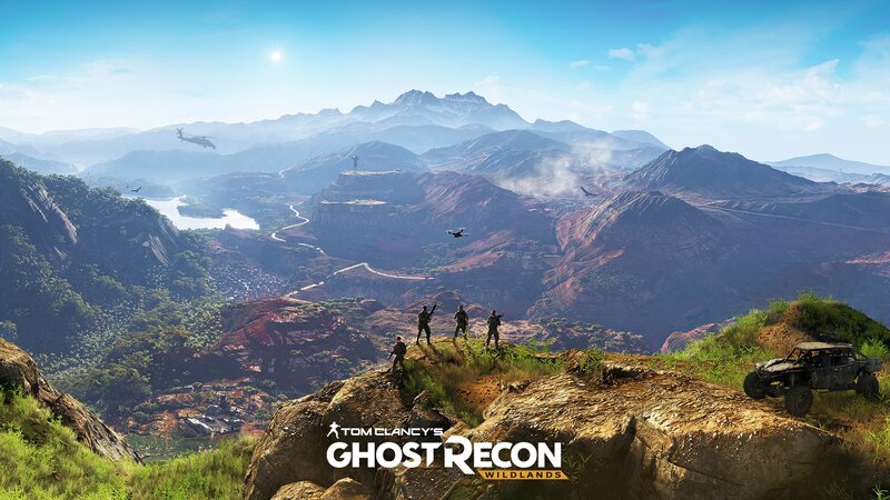 Soldiers on a Cliff — Blue, Dramatic, Afternoon, 3d Render