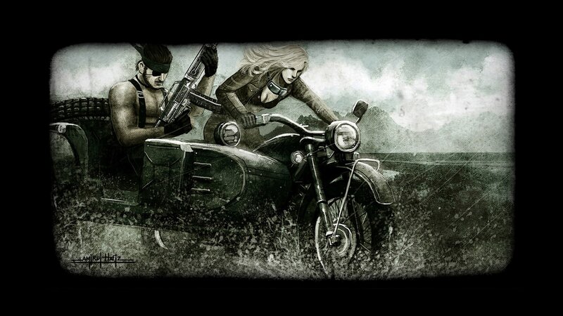 soldiers on a motorcycle