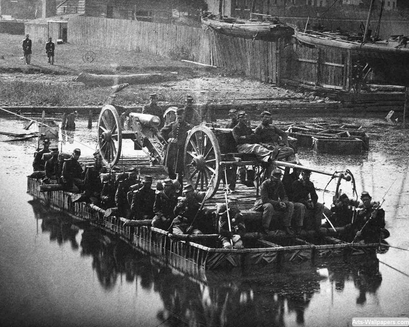 Soldiers on a Raft
