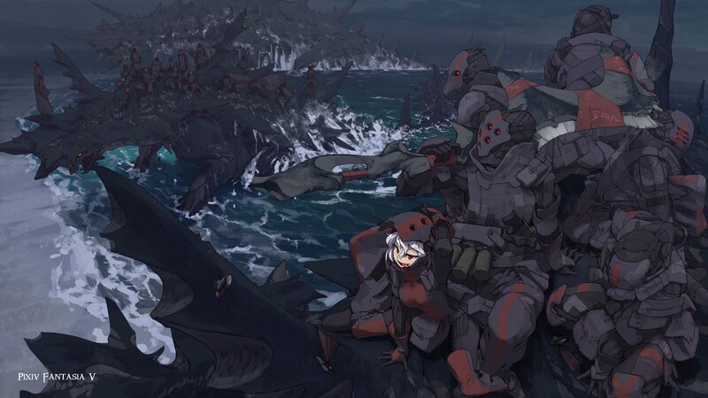 Soldiers on a Rock