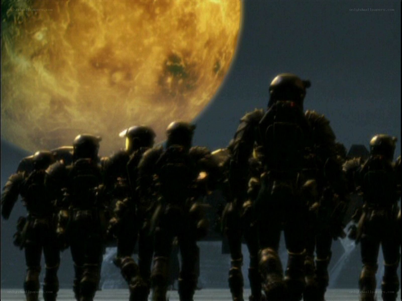 soldiers on alien planet