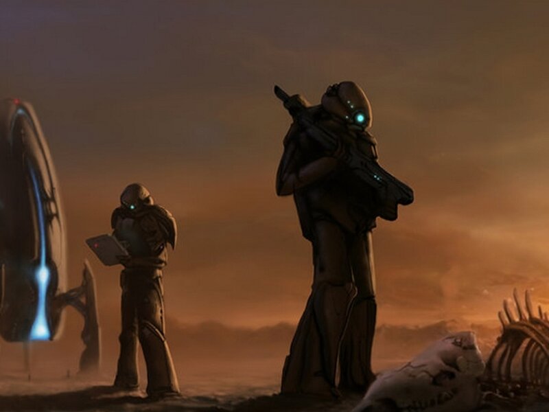 Soldiers on Alien Planet — Brown