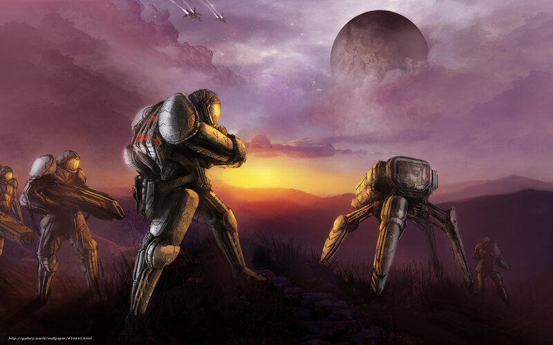 Soldiers on Alien Planet — Purple
